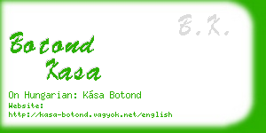 botond kasa business card
